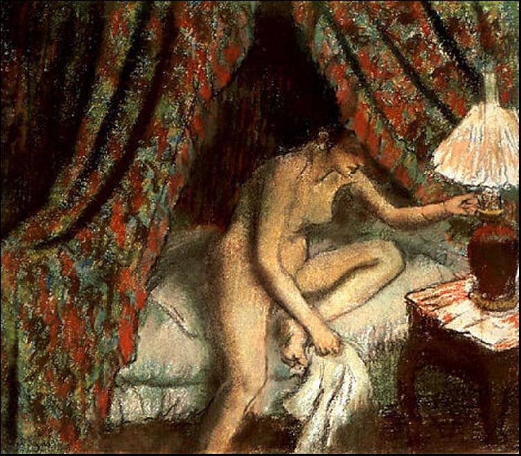 Edgar Degas Retiring